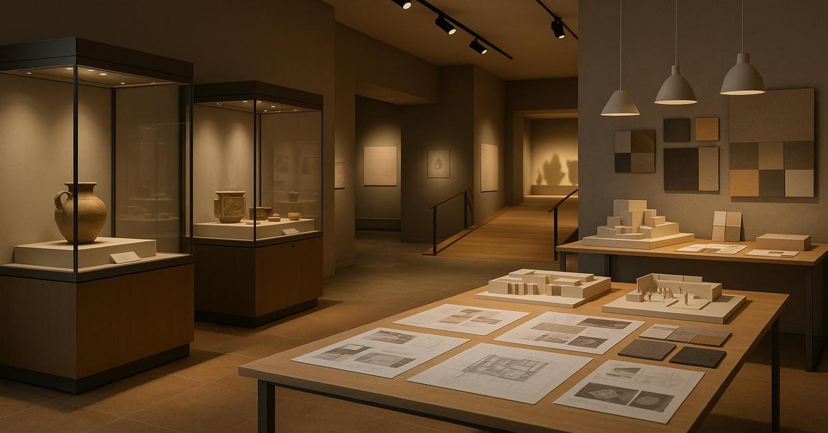 Intérieur musée scénographie en cours
