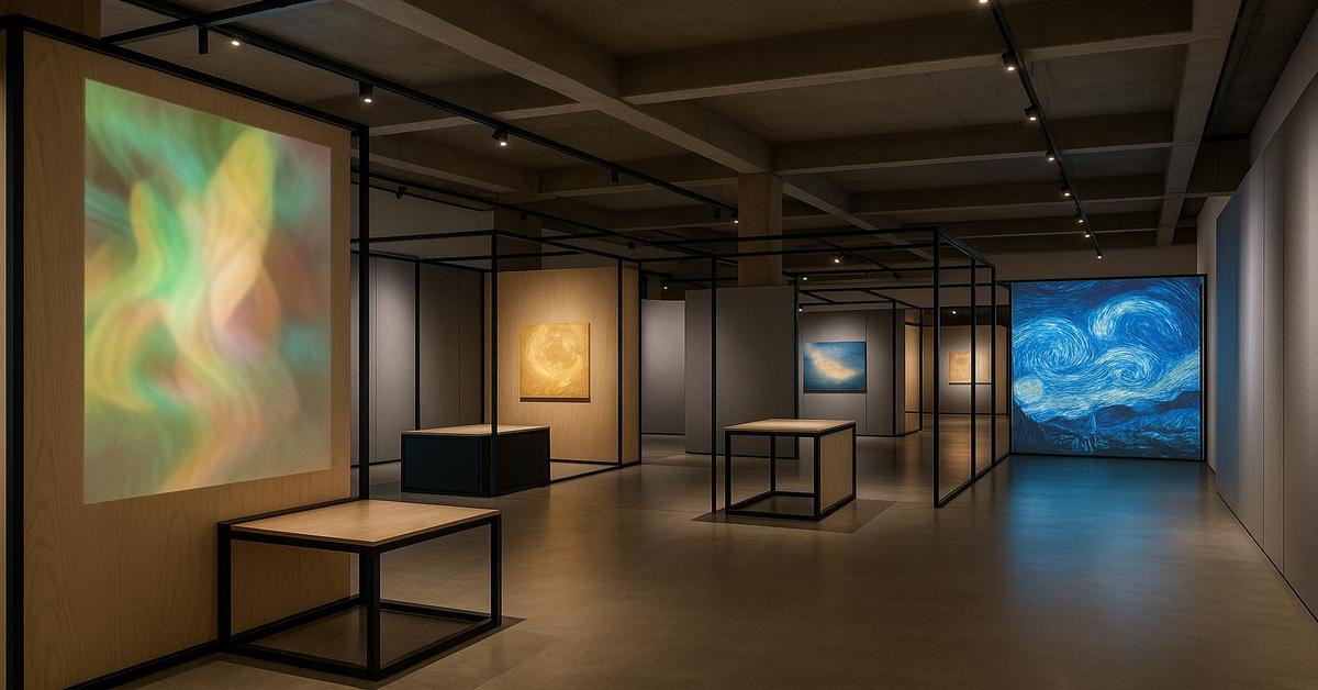 Espace muséal immersif moderne