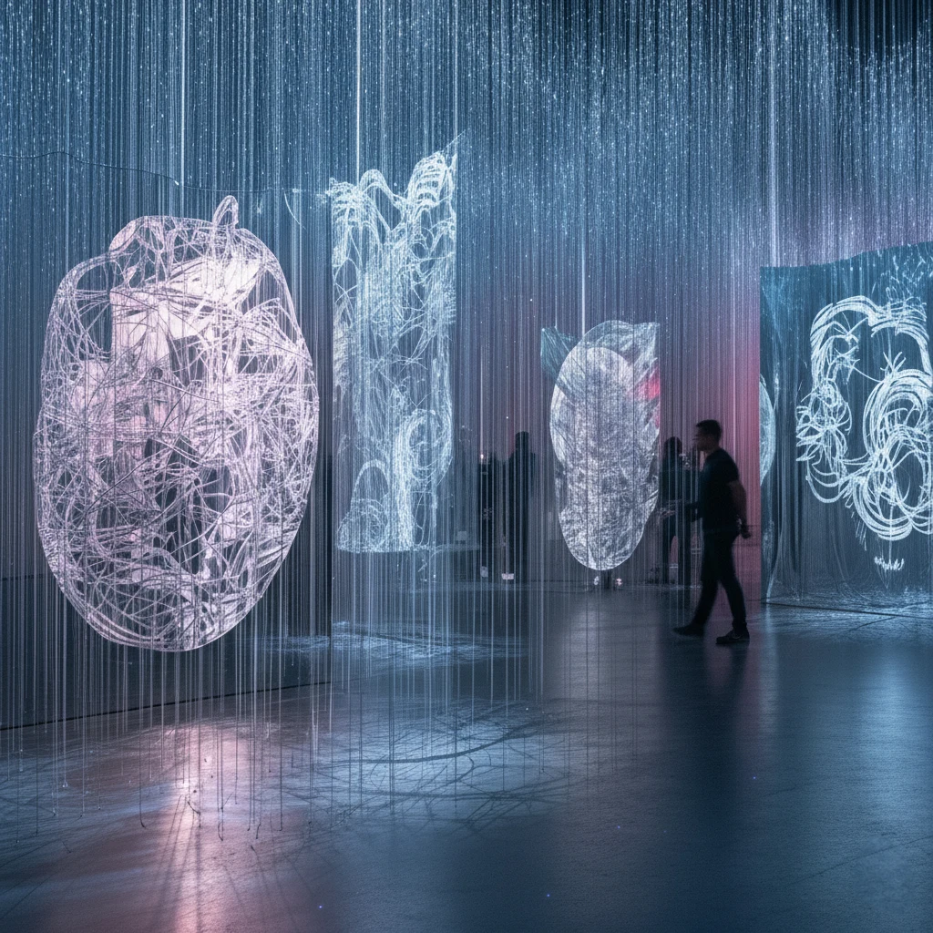 Scénographie immersive d’une exposition dans un musée