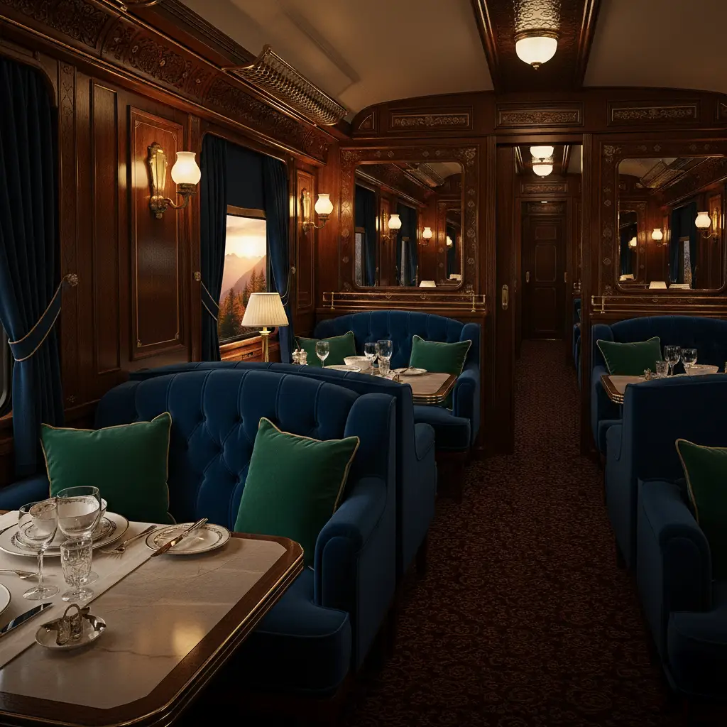 décor immersif d'un train lorient express