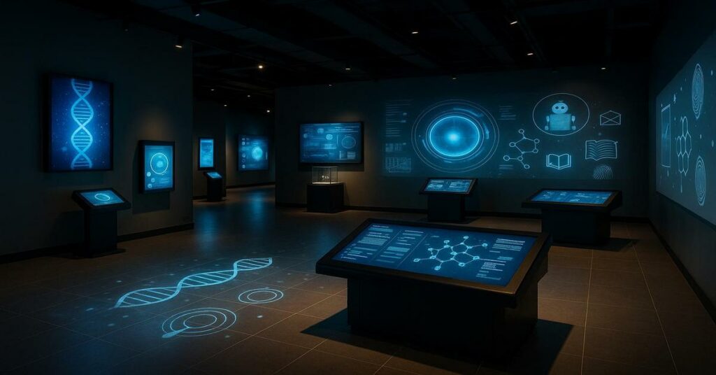 Musée interactif moderne immersif