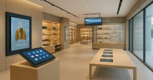 Magasin phygital moderne intérieur
