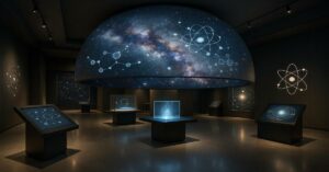 Salle d’exposition scientifique immersive