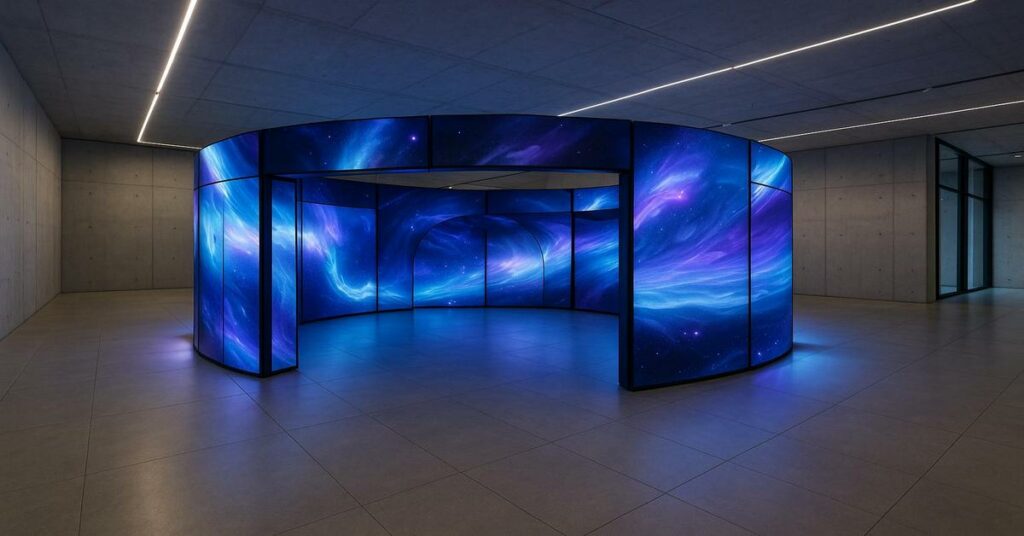 Installation immersive modulaire contemporaine