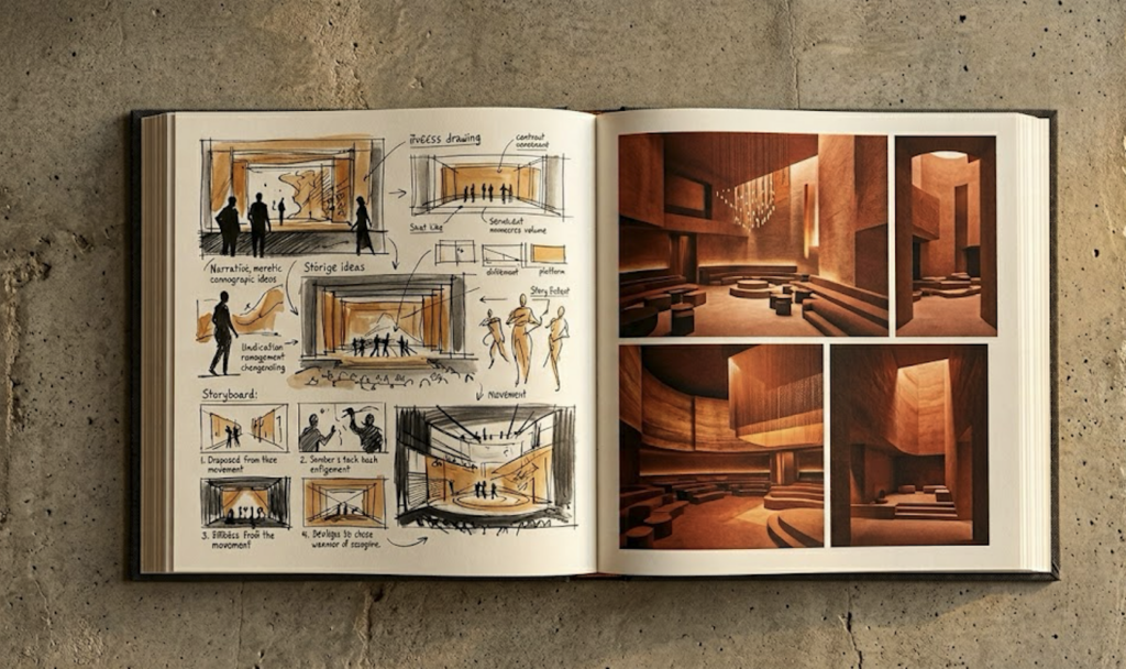 note scenographique visuels 3D