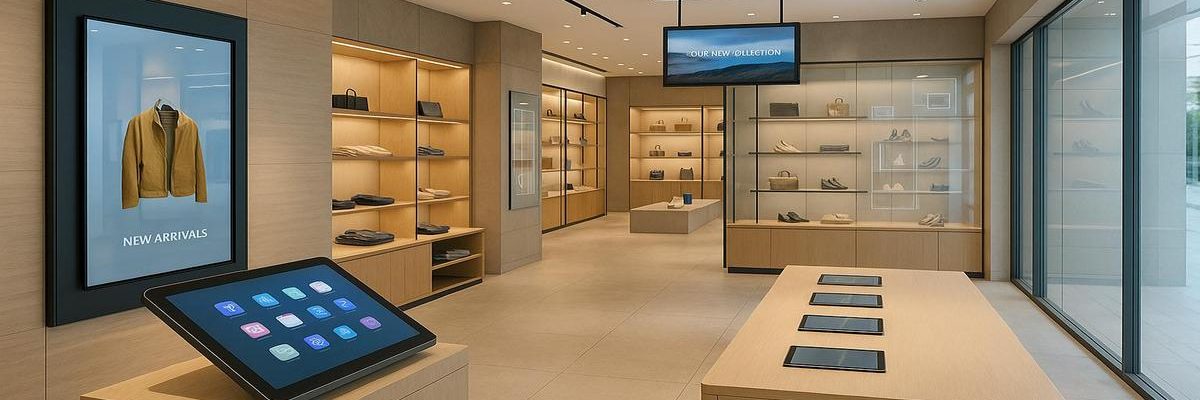 Magasin phygital moderne intérieur
