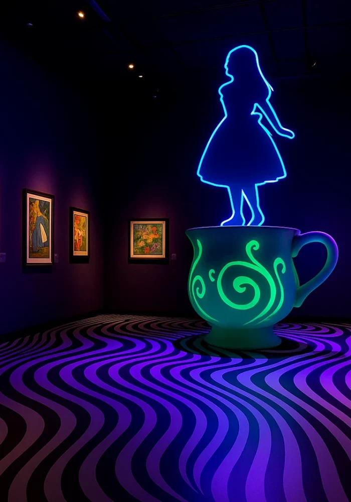 Alice exposition exposition immersive alice au pays des merveilles dans un musée