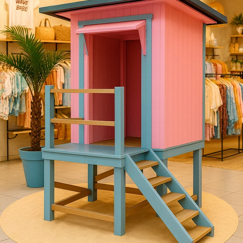 Une cabane de plage dans un magasin